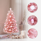 Pre-Lit Pink Christmas Fiber Optic Tree,5Ft