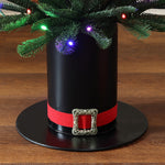 5.5ft-artificial-pencil-christmas-treewith-tophat-pot-is-perfect-for-holiday-decoration