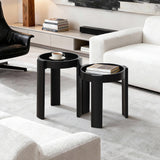 Black Nesting Side Tables Set of 2
