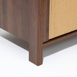 Modern Wood Storage Horizontal Dresser with 6-Drawer,Walnut
