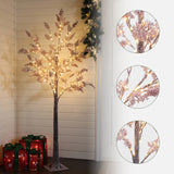Artificial Christmas Trees with Micro LED Lights,6.2ft