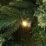 Pre-Lit Green Pine Christmas Tree with Stand,7.5Ft