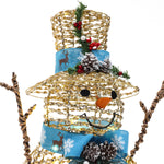 Golden-Snowman-with-hat-red-berries-and-festive-ribbon