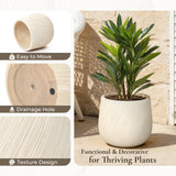 Large Plant Pot  for Indoor and Outdoor Plants with Drainage, 14'' Dia