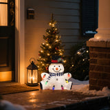 Christmas Outdoor Snowman Decoration with Lights, 1.25ft