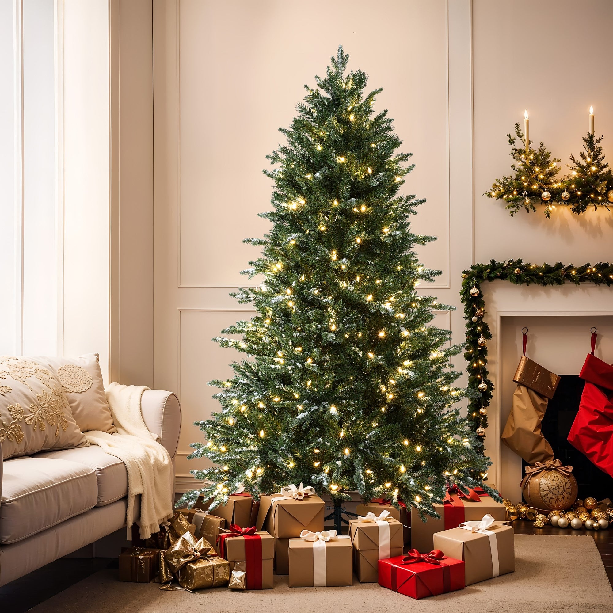 classic-artificial-christmas-tree-with-led-light-is-an-excellent-option-for-living-room-corners