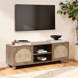 Boho TV Stand with Wood Ball Legs for TVs up to 60''