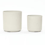 two-white-ceramic-planters