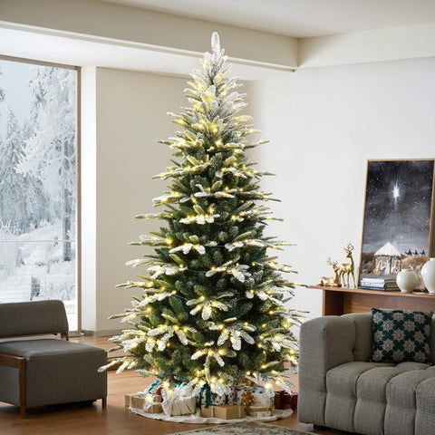 7ft-tall-artificial-christmas-tree-display-at-comer-of-the-living-room