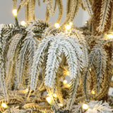 Pre-Lit Slim Cedar Christmas Tree with Stand,6.5ft