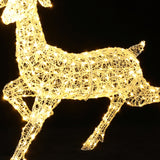 Christmas Outdoor Deer Decoration with Light and Timer, 13"H