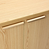 Modern Oak Wood Storage Cabinet, 28.3'' W