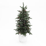 Pre-Lit Green Artificial Pine Christmas Trees ,4ft