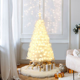 Pre-Lit White Fiber Optic Christmas Tree,5Ft