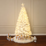 Pre-Lit White Fiber Optic Christmas Tree,6ft