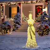 Christmas Holiday Angel Decor Outdoor with Lights, 4.1ft