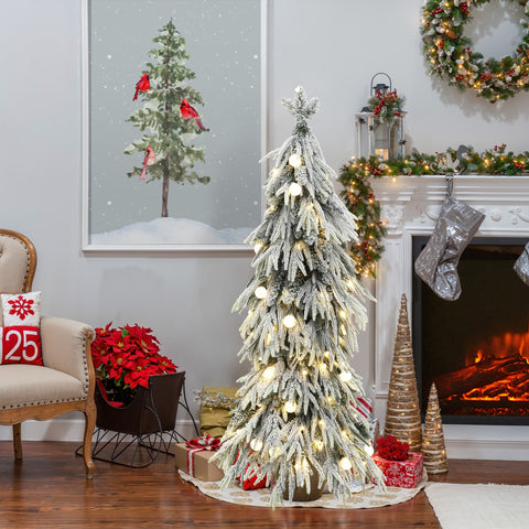 snow-flocked-artificial-skinny-christmas-trees-perfect-for-home-shops-and-holiday-decoration