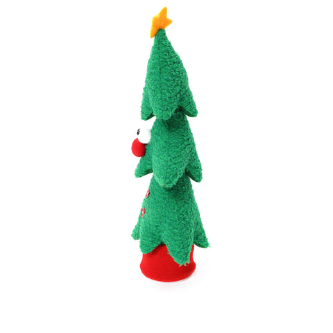 Christmas tree animated singing battery-powered plush toy, 17" tall