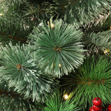 Pre-Lit Green Pine Christmas Tree with Potted,4Ft