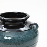 Ocean Blue Round Tall Ceramic Vase, 15.8"H