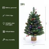 2-foot-pre-lit-battery-powered-christmas-tree-with-gold-finish-pot-easy-asembly