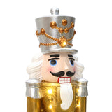 Christmas Soldier Nutcracker Holiday Decor with Wreath, 2FT