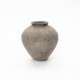 Earthy Gray-Brown Finish Rustic Terracotta Vase, 12.6"H