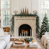 Green Artificial Garland Holiday Mantle Decoration, 6ft