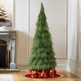 Holiday Green Pampas Grass Christmas Tree Tree,6ft