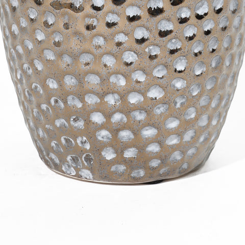Elliott dimpled stoneware vase
