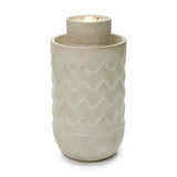 Resin Outdoor Fountain with Planter and LED Lights, 27.4'' H