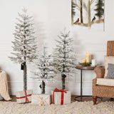 Artificial Tree Christmas with Lights & Stand,set of 3