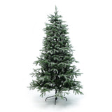 Pre-Lit Snowy Branches Fir Christmas Tree with Stand,6.5Ft