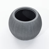 Ibiza sphere indoor/outdoor planter, dark grey