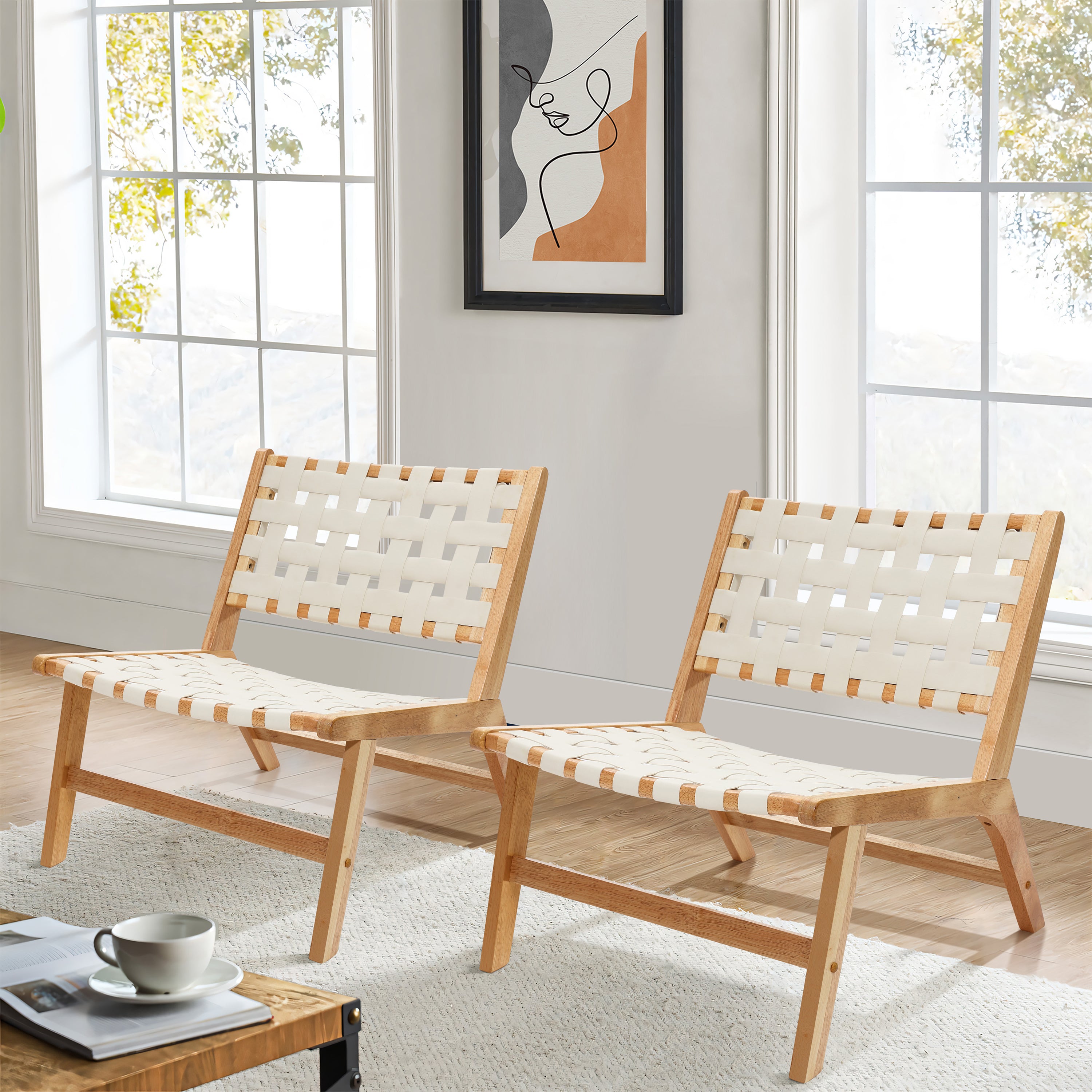 ojai accent chairs, set of 2 by the window in a living room set up