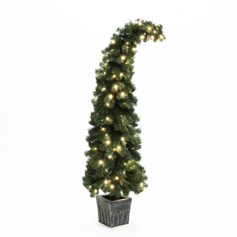 leaning-top-green-artificial-christmas-tree-with-led-light-and-pot