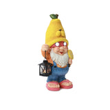 Solar Garden Statue Gnome with Lights, 18'' H