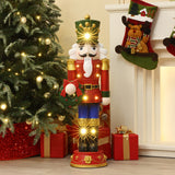 Christmas Nutcracker Red Soldier with Wreath Lights, 3ft