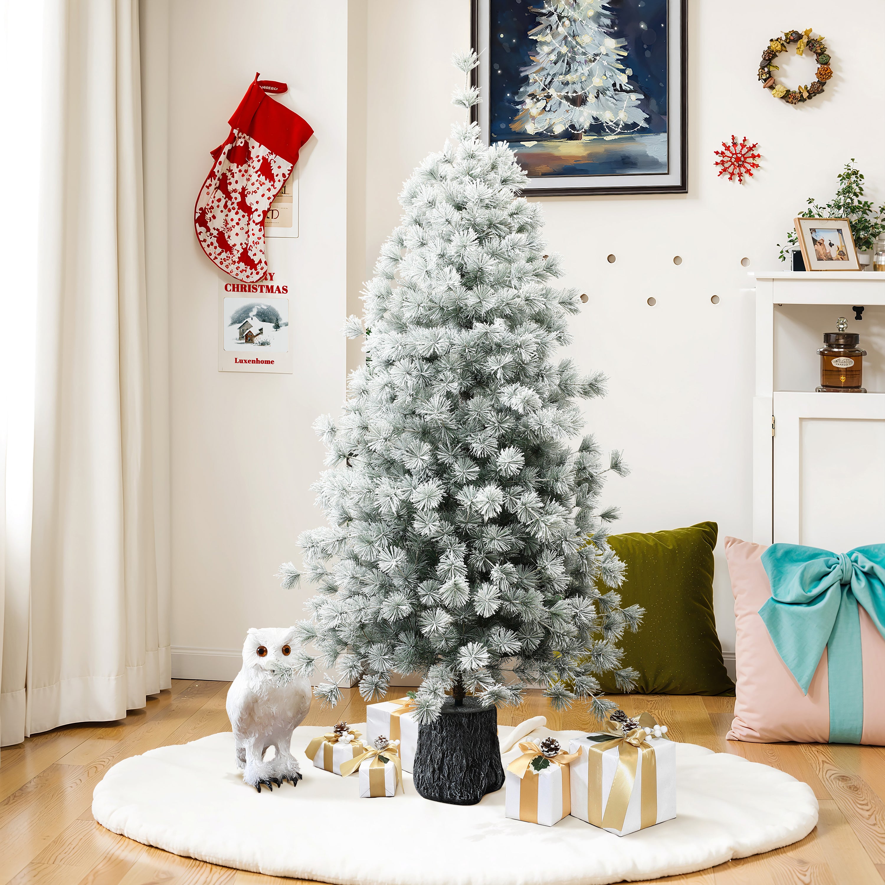 5.5-foot-snow-flocked-artificial-potted-christmas-tree-is-an-eye-catching-addition-to-your-room-decoration-during-the-holidays