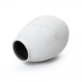 Oval Antique White Vase, 15.8'' H