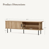 Aria Modern Media Console with Sliding Tambour Doors for TVs up to 65''