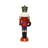 Christmas Nutcracker Red Soldier with Wreath Lights, 3ft