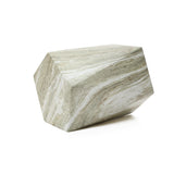 Green Faux Marble Outdoor Side Table for Patio, 18.4'' H