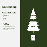 Unlit Potted Christmas Tree with White Tips,4Ft