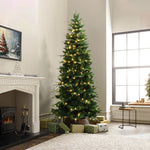 add-the--pre-lit-green-slim-artificial-christmas-tree-to-your-holiday-season