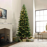 add-the--pre-lit-green-slim-artificial-christmas-tree-to-your-holiday-season