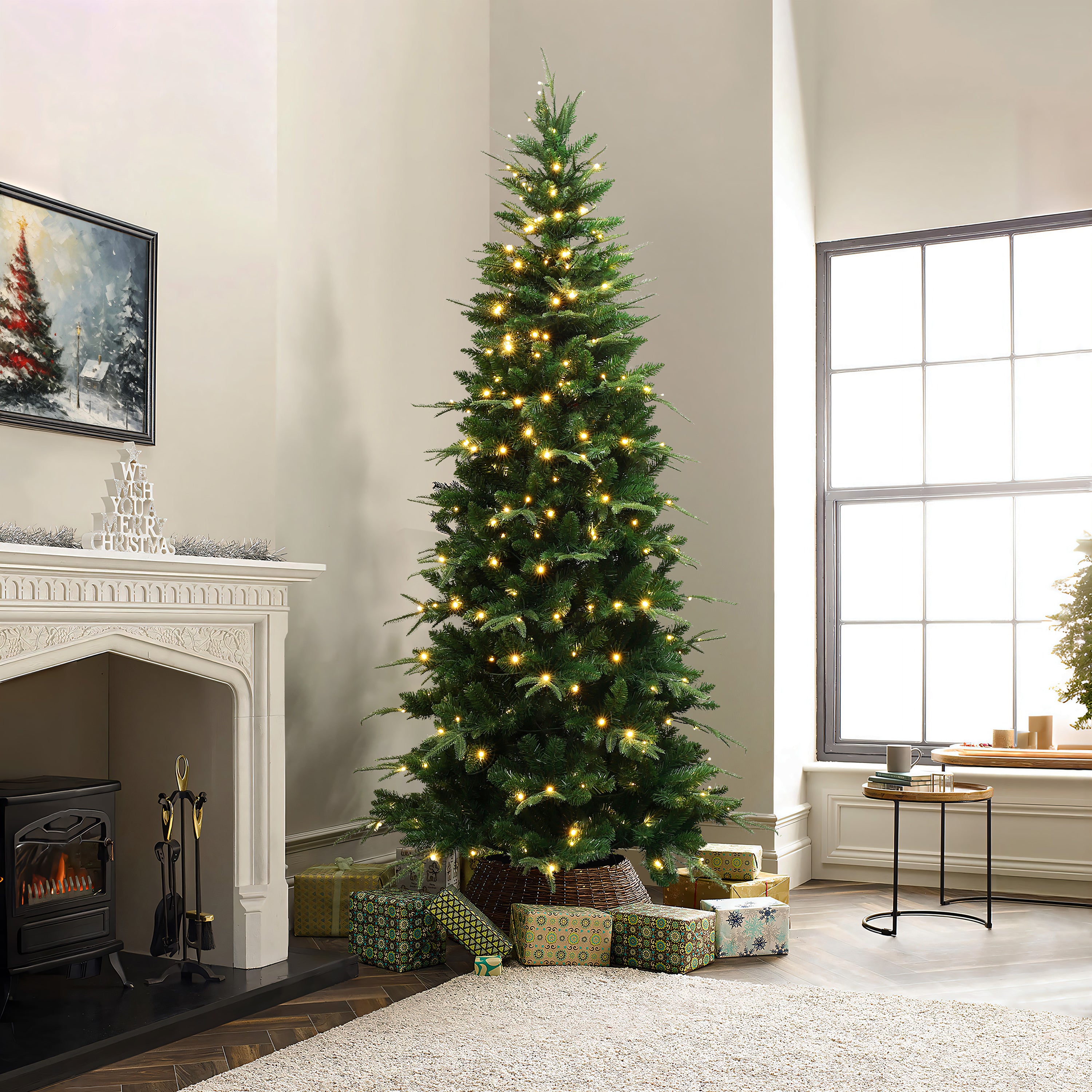 add-the--pre-lit-green-slim-artificial-christmas-tree-to-your-holiday-season