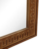 Arched Wall Mirror, Farmhouse Wooden Decorative Mirrors for Wall, 39''