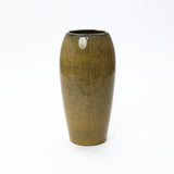 Olive Green with Brown Ceramic Tall Round Planter，23''