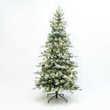 Pre-Lit Branches Artificial Pine Christmas Tree, 6.5ft